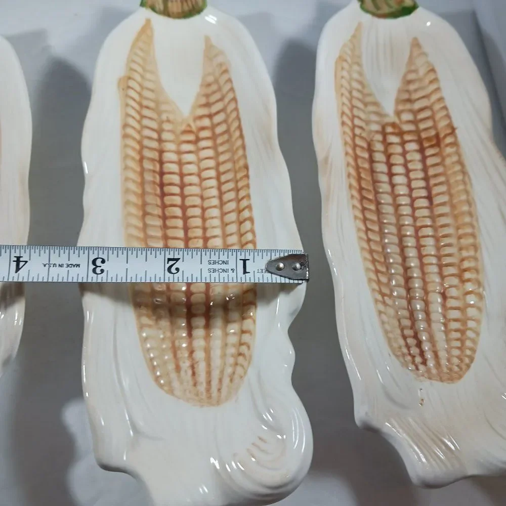 Vintage Corn On The Cob Ceramic Dishes (4pcs)
